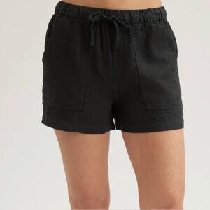 Bella Dahl Black Linen Shorts